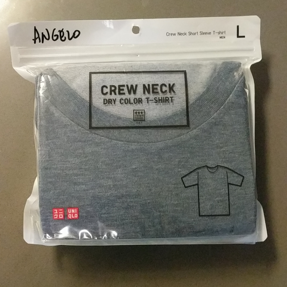 Uniqlo Packaged Dry Crew Neck Short Sleeve T Shirt